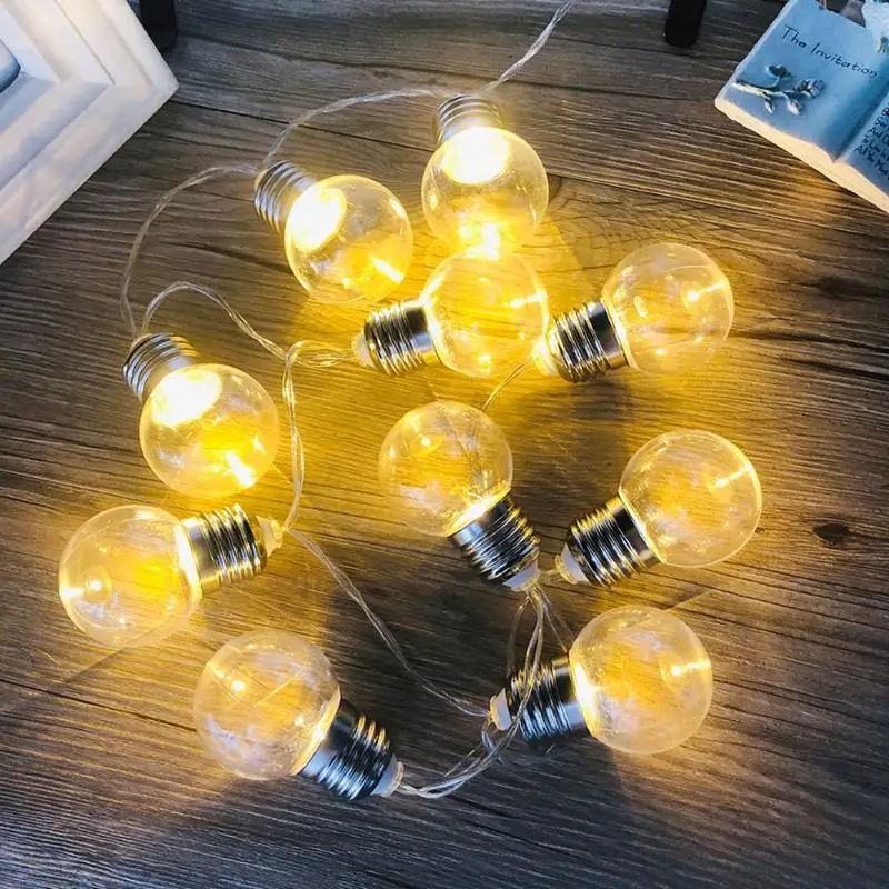 10 LED Lights Bulb Fairy String Battery-charged Energy Saving Environmental Protection Christmas Valentine Wedding Lamp
