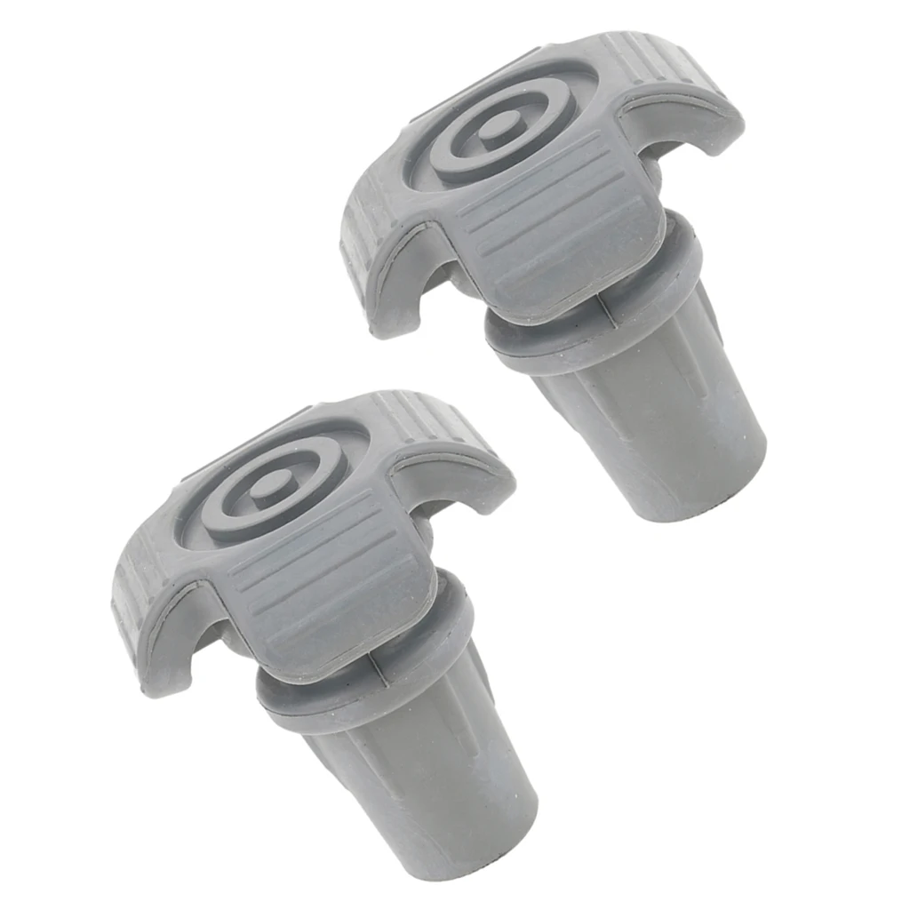 2pcs 7/8 22mm Anti Slip Rubber Tip Ends For Cane Walking Stick Crutches