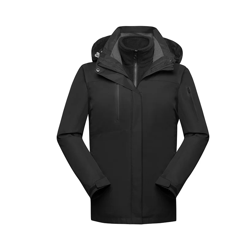 black YOTEE мужская куртка на молнии осень зима Личная компания группа куртка модная мужская логотип на заказ тонкая толстовка с капюшоном - Цвет: black
