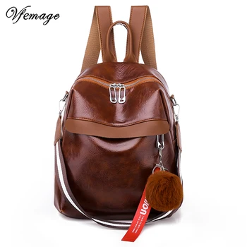 

Vfemage New Women Backpack Large Capacity Female Bag High Qulity Ladies Backpack School Bag For Students Sac A Dos Mochila 2019