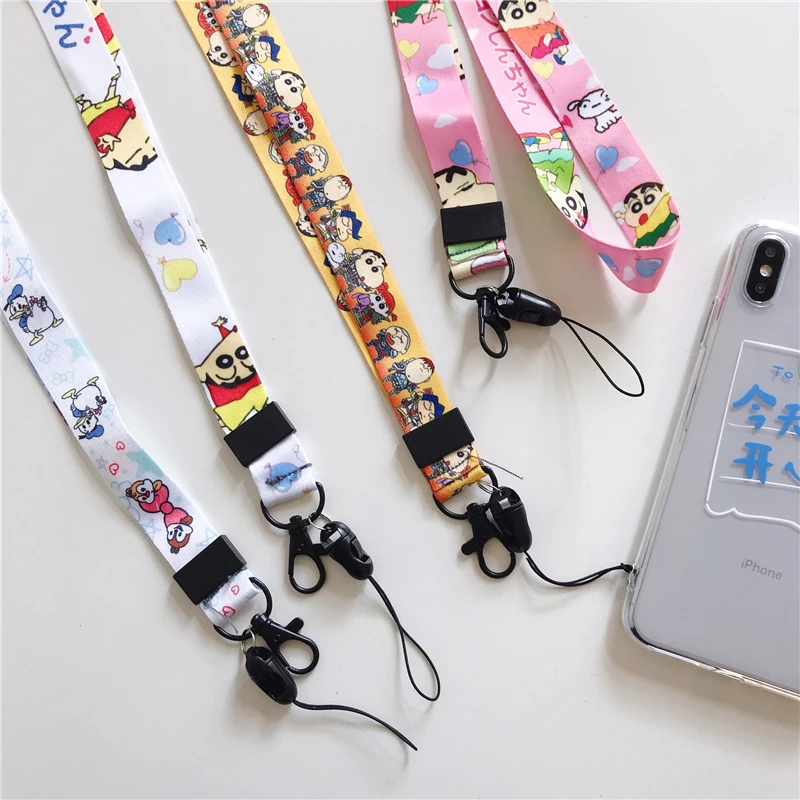 Универсальный мультяшный ремешок аниме милый шейный для ключей ID карта