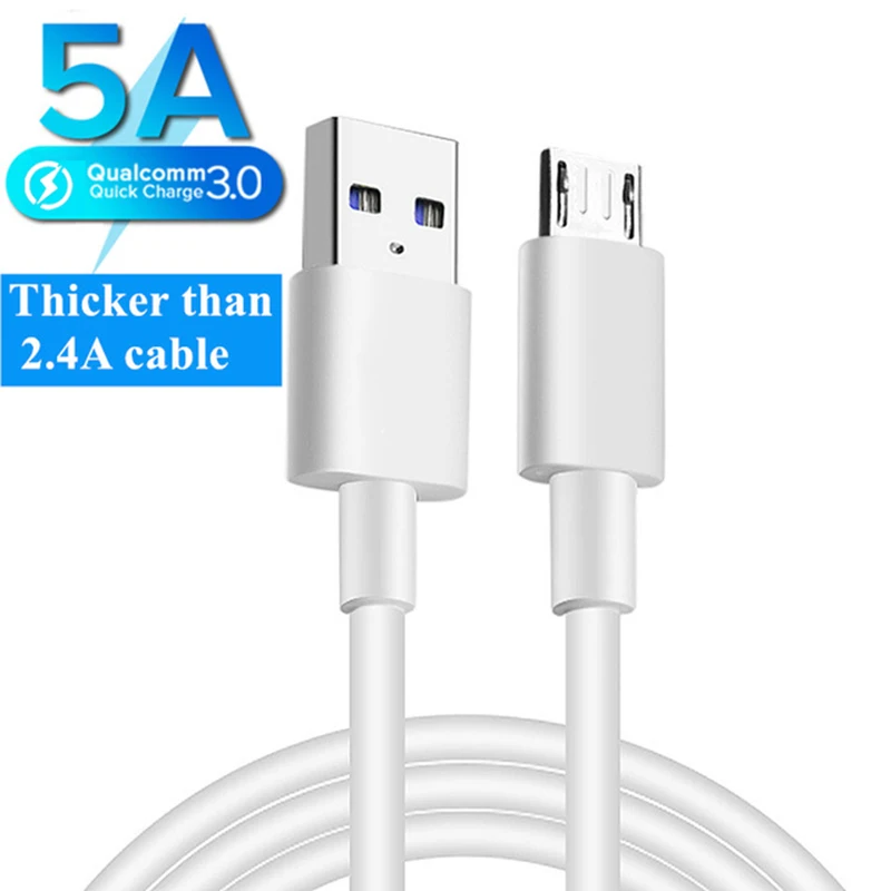 Кабель Micro USB для Xiaomi Redmi 7A Note 5 Samsung S6 S7 Huawei Android мобильный телефон кабель передачи