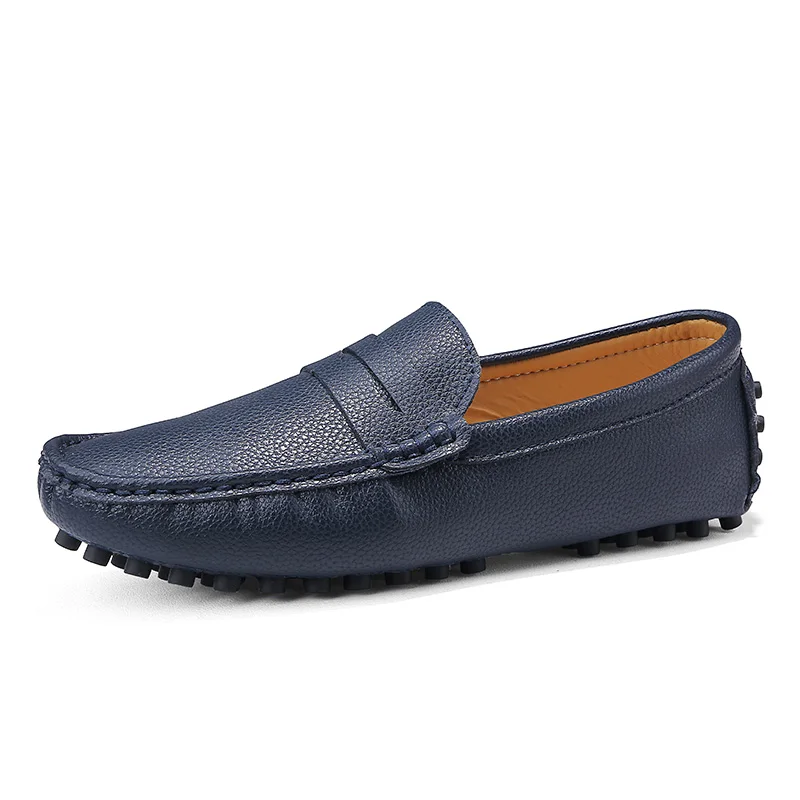 Genuine Leather Men Loafers Mens Shoes With Spikes Moccasins Man's Shoe Casual Summer Boat Driving Lofer Moccasin Size 49 50