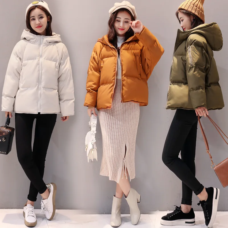 

2018 Winter New Hbljr6120 Korean-style Women's Elegant Fashion Short Cotton-padded Clothes Entity