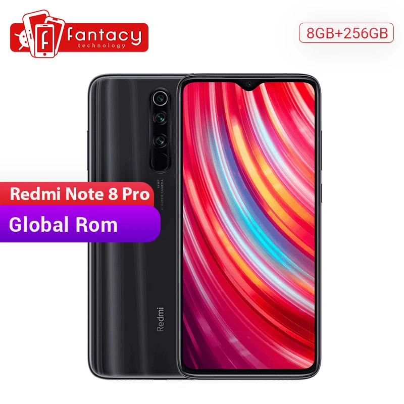  Global ROM Xiaomi Redmi Note 8 Pro 8GB 256GB 64 MP Quad Cameras MTK Helio G90T 6.53'' FHD+ Display 