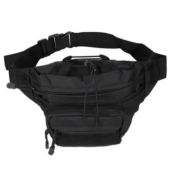 

Waterproof Zipper Bags Banana Sports Waist Bag with Adjustable Belt (Black)
