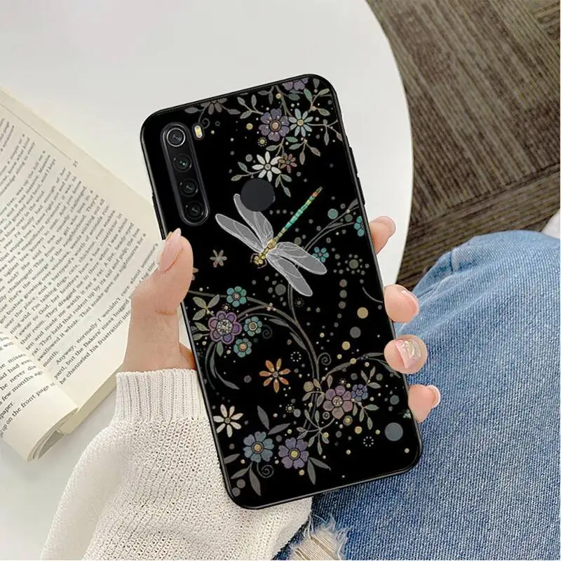 case for xiaomi YNDFCNB beautiful dragonfly Phone Case For Redmi note 8Pro 8T 6Pro 6A 9 Redmi 8 7 7A note 5 5A note 7 case xiaomi leather case case Cases For Xiaomi