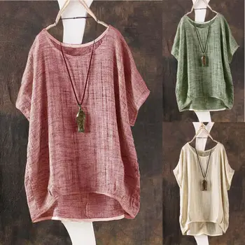 

2020 Summer New Female Fashion T-Shirts Women Short Sleeve Shirt Top Asymmetrical Loose Plain T-Shirt Tee Tops