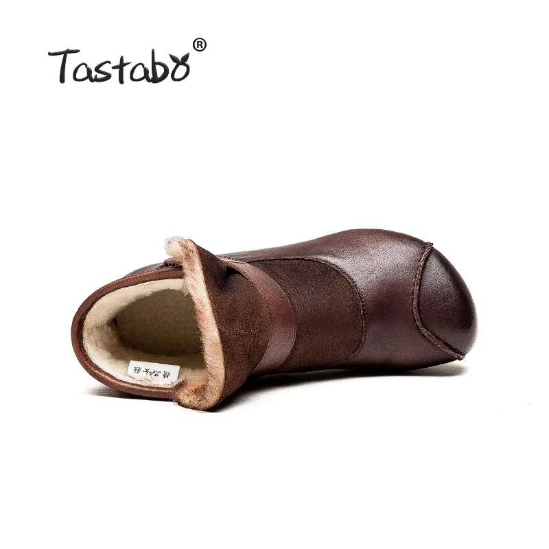 2020 Women Winter Snow Boots Warm Flat Platform Lace Up Ladies Women's Shoes New Flock Fur Suede Ankle Boots Female A198-2