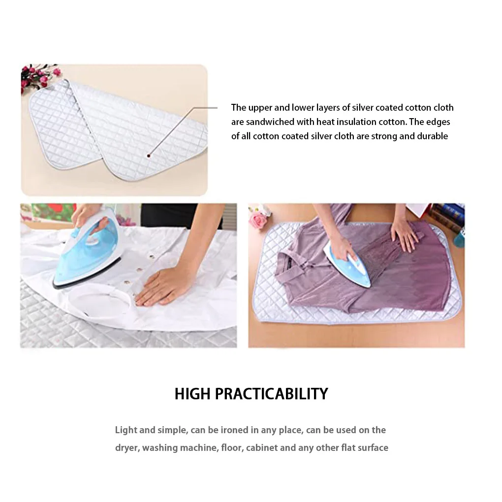 Ironing Mat Mini Ironing Board Pad Dryer High Temperature Portable Ironing  Pad Mat Foldable Heat Resistant Iron Pad For Table - AliExpress
