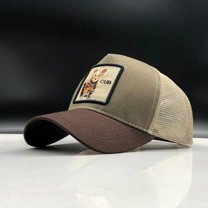 Snapback бейсболка Мужская Женская животная ферма Кепка Дальнобойщика шляпа летняя дышащая сетка папа шляпа хип-хоп Мужская кепка s шляпы