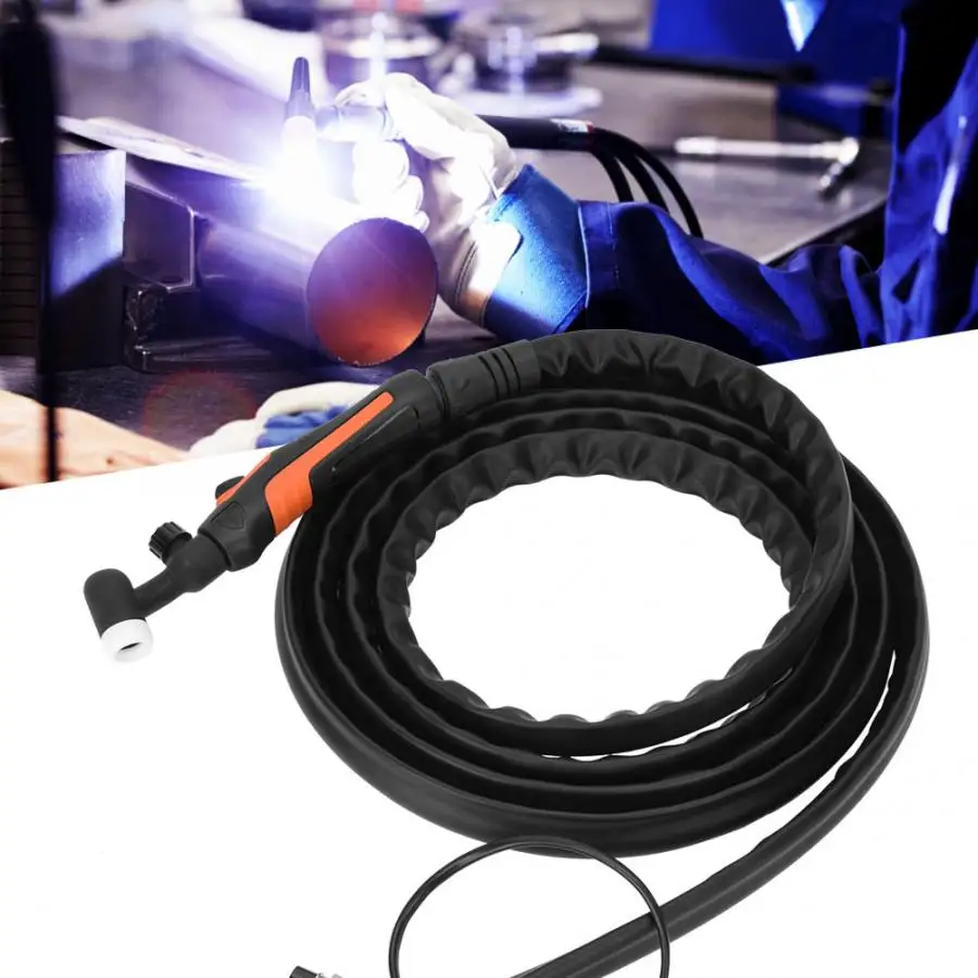 TIG-9V Switch + Valve Construction for Metal Sheel Welding Automotive with 4m Cable Air Cooling M16x1.5 Air Interface TIG Torch Head Welding Torch TIG-9V Switch + Valve Construction for Metal Sheel Welding Automotive with 4m Cable Air Cooling M16x1.5 Air Interface TIG Torch Head Welding Torch