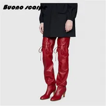 Новинка; весенние высокие сапоги; женские сапоги до бедра на высоком каблуке; модные женские сапоги выше колена; свободные удобные пикантные сапоги на тонком высоком каблуке