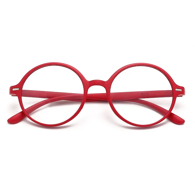 Для женщин мужские очки для чтения Сверхлегкий дальнозоркостью TR90 с круглым носком в ретро стиле для чтения очки при дальнозоркости, очки 1,0 1,5 2,0 2,5 3,0 3,5 - Цвет оправы: C4