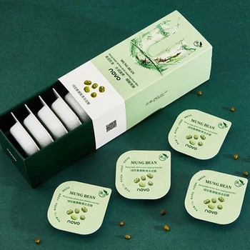 

NOVO 8pcs/box Clean Mud Mask Mung Bean Remove Blackheads Dead Skin Facial Mask Mud Amino Acid Moisturizing Clean Mud Mask TSLM2