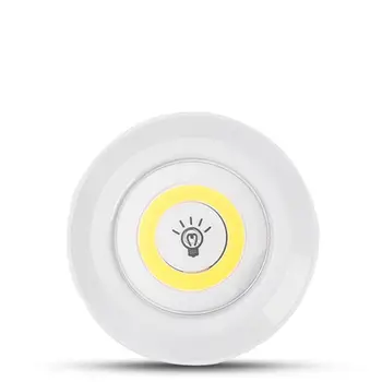 

Dimmable LED Under Cabinet Light Battery Operated COB LED Puck Lights Closets Lights with Remote Control for Wardrobe Bathroom