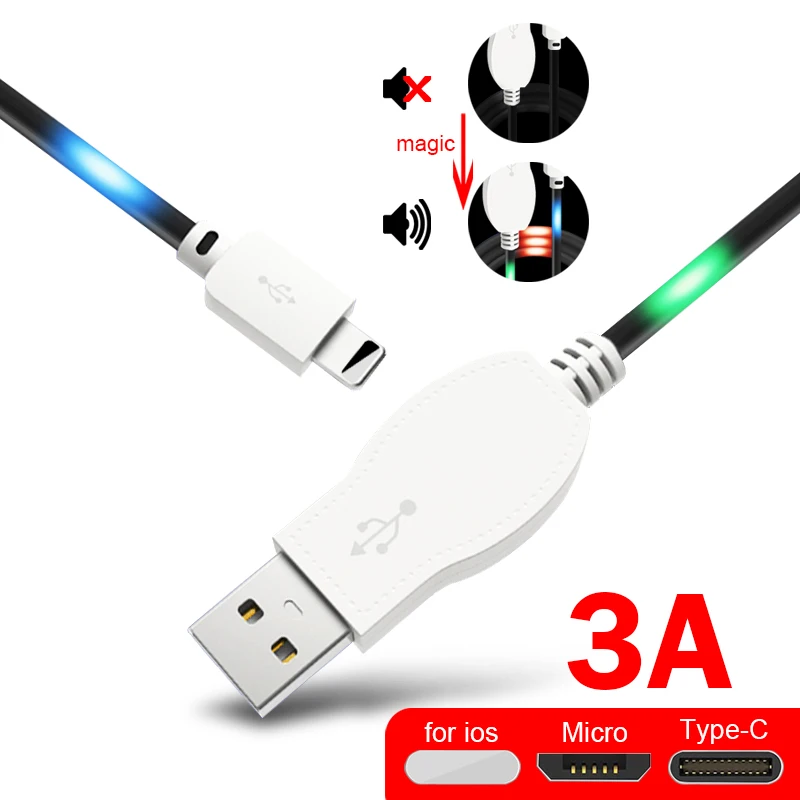 YH27 USB кабель для быстрой зарядки для iOS 1 м USB кабель для зарядки и передачи данных type-C Micro USB Мобильный телефон 3A Android супер зарядное устройство