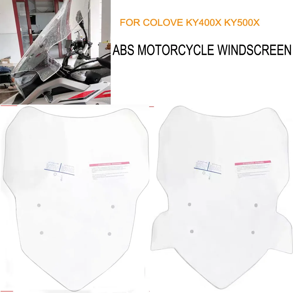 

Motorcycle Motorbike Accessories Front Windshield Windscreen For Colove KY400X KY500X KY 500X KY 400X