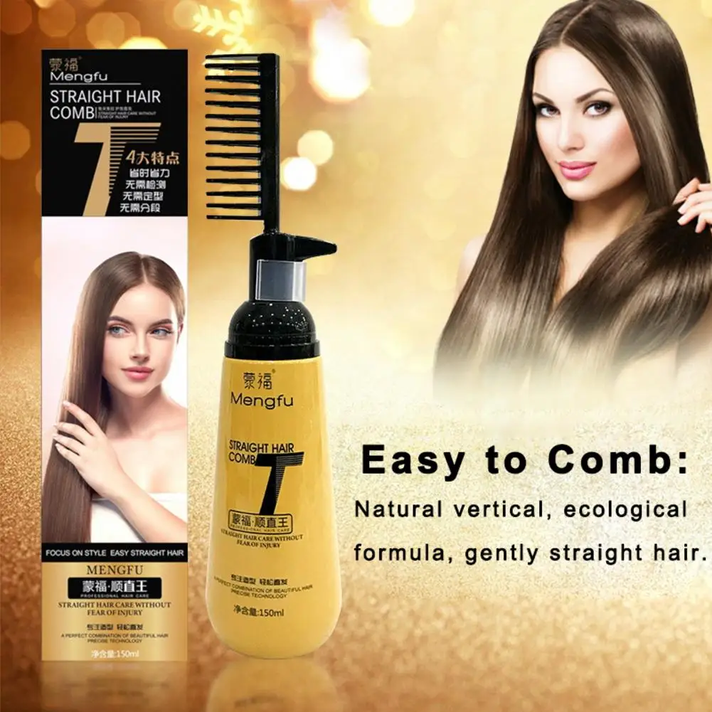 A comb straight new pull-free clip Hair Treatment Professional Straighten and Smooths Cream with Comb for Women Hair-care | Красота и