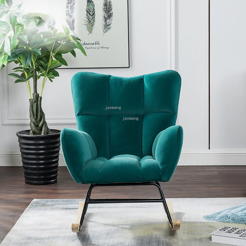 Nordic Living Room Furniture Rocking Chair Minimalist Modern Home Balcony Lounge Chair Light Luxury Bedroom Leisure