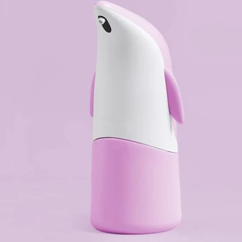 

Lotion Hands Free Automatic Soap Dispenser Cute Bathroom Penguin Shape Foaming Infrared Motion Sensor Hotel Touchless Hygienic