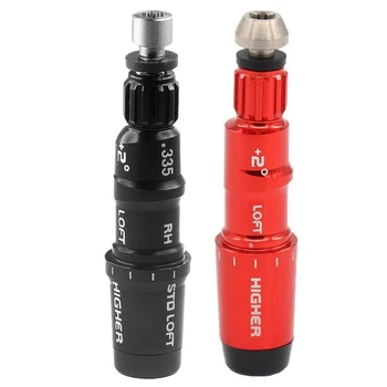 

2Pcs .335 Golf Set Professional Golf Club Adapter for Taylormade M1 M2 Sldr Drive - Black & Red