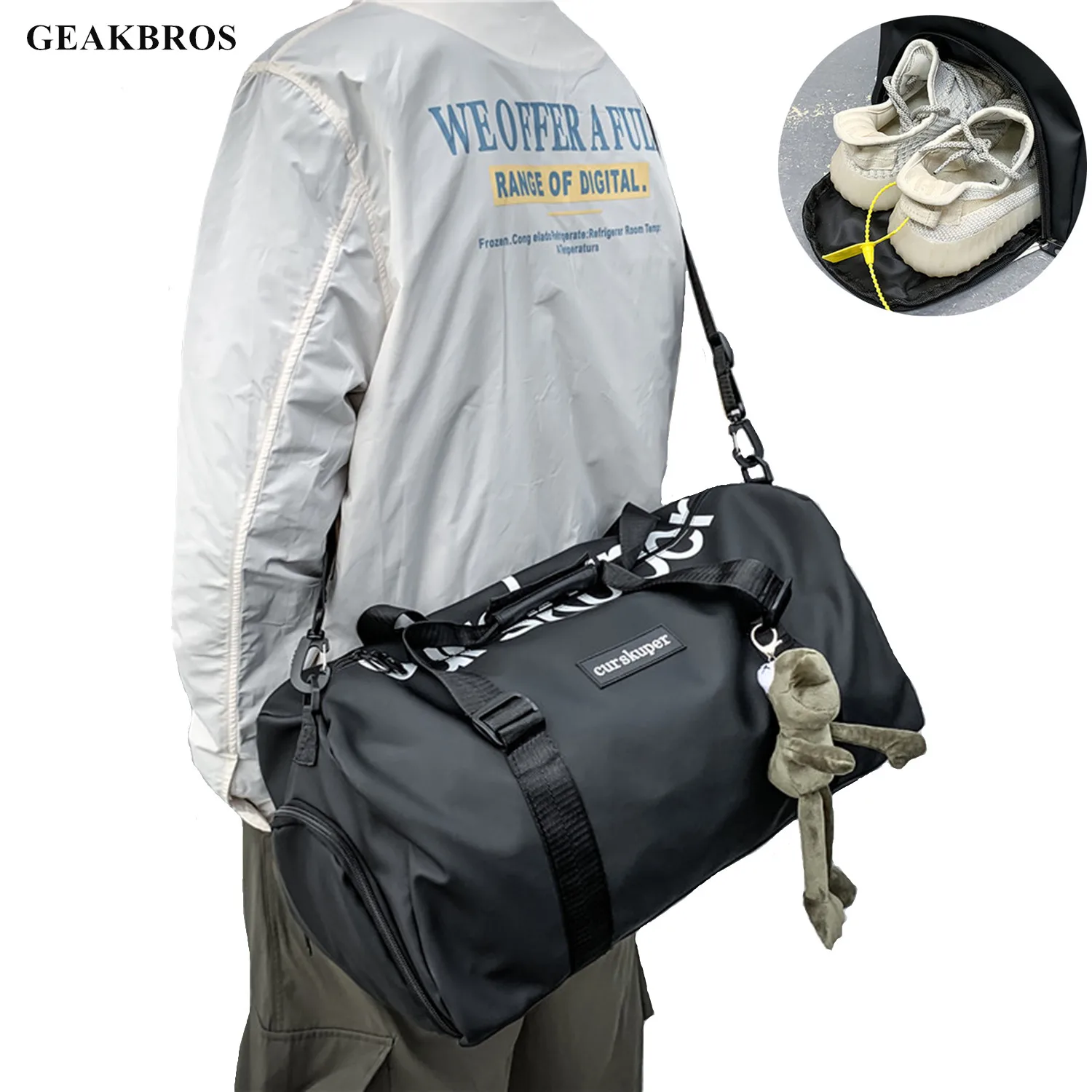 

Fitness Bag Gym Bags Outdoor Sports Pack For Men Training Yoga Sac De Gymtas Dry Wet Separate Shoes Bag Women Travel Luggage