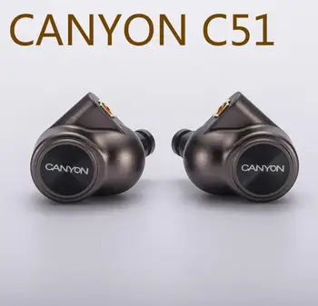 

CANYON C51 DD+4BA Hybrid Hifi Music HD Monitor DJ Studio Stage CNC Metal Deep Bass MMCX Audiophile Musician Earphones Earbuds