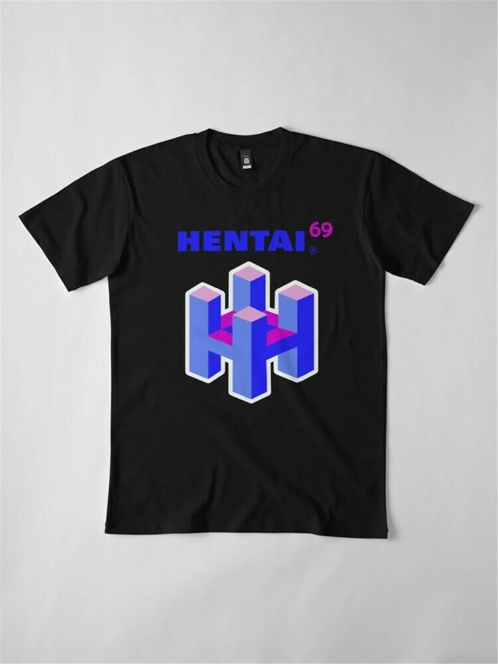 Япония Эстетическая Vaporwave Hentai 69 Parody 64 игровая консоль с логотипом черная футболка