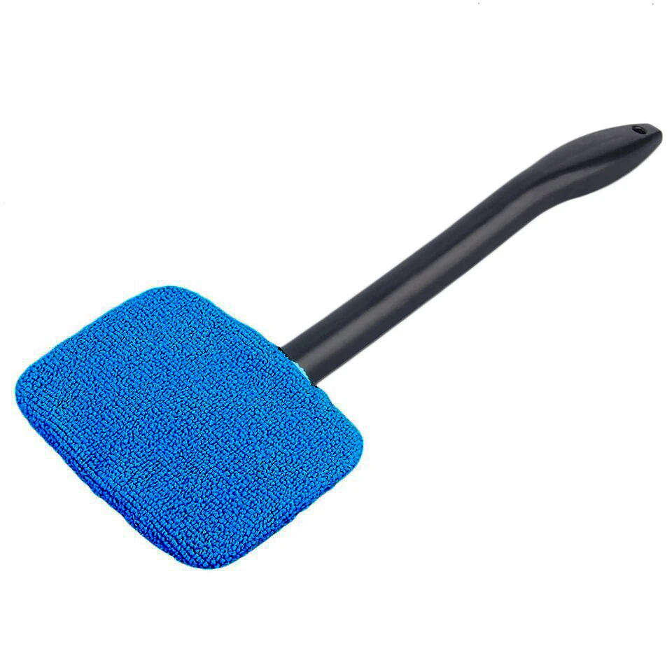 EAFC очистка окон автомобиля Щетка с длинной ручкой Автомойка 40 см пылезащитное полотенце для лобового стекла автомобиля удобный, стирающийся очиститель автомобиля - Цвет: Deep Blue