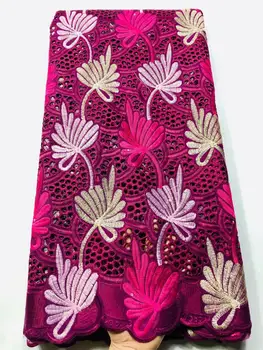 

Pretty apparel cloth African cotton dry lace material Swiss voile lace fabric for lady dress VCH46(5yards/lot)