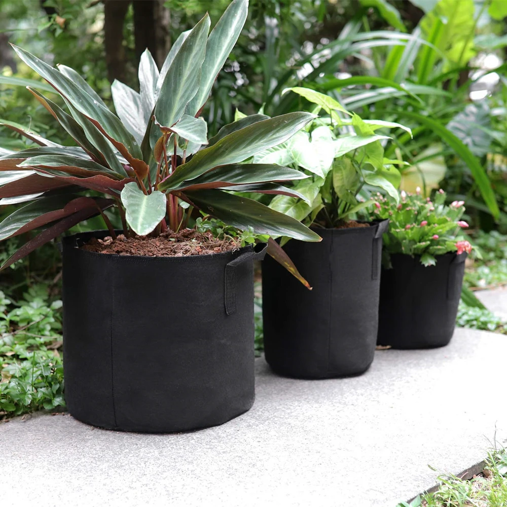 Planting-Bag Garden-Tools Potato-Fabric Seedling-Growing-Pot Vegetable 1-15-Gallon Black