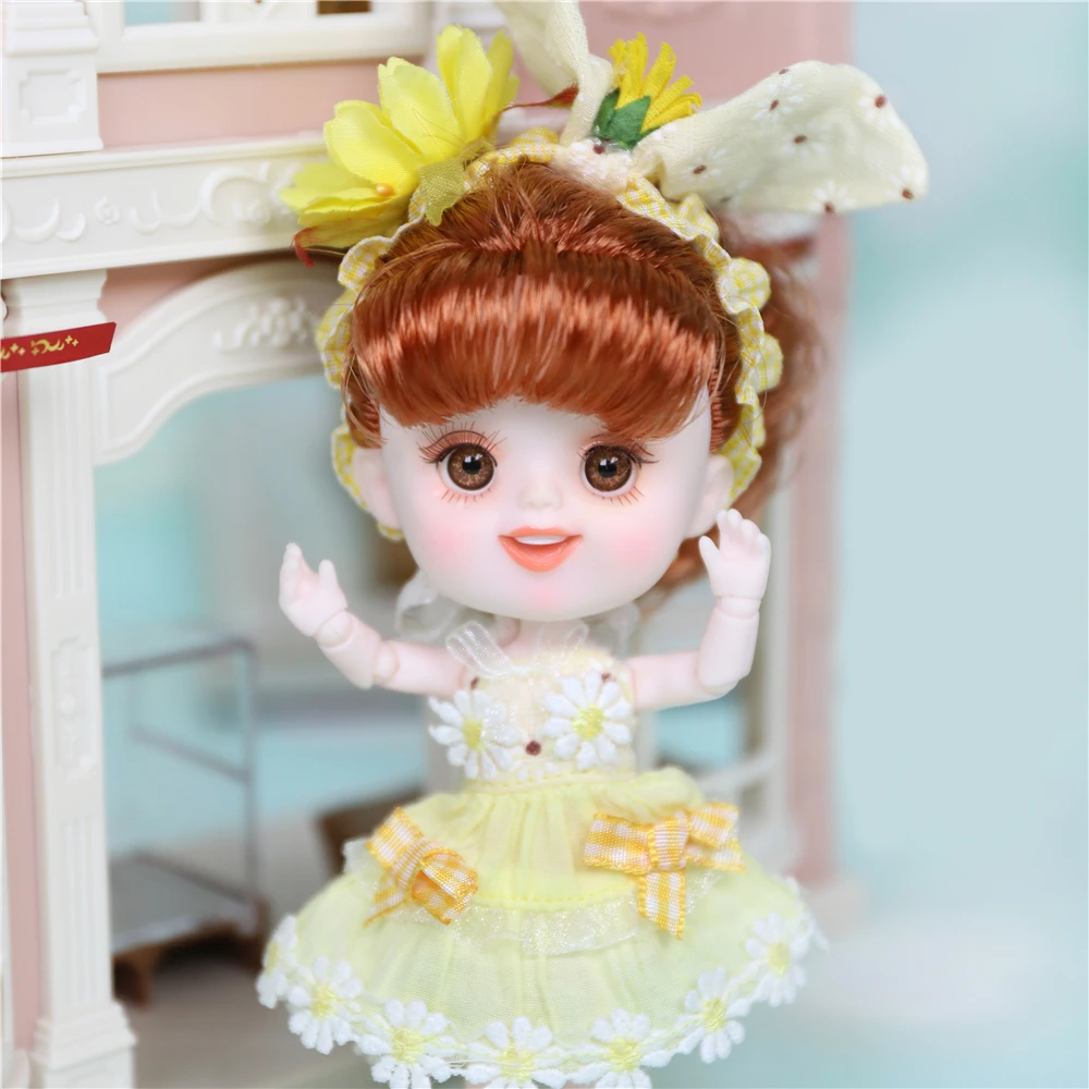 DBS Dream Fairy 1/12 BJD 26 joint body ob11 mini doll with clothes shoes 14cm Cute children gift toy kawaii dodo doll - 6