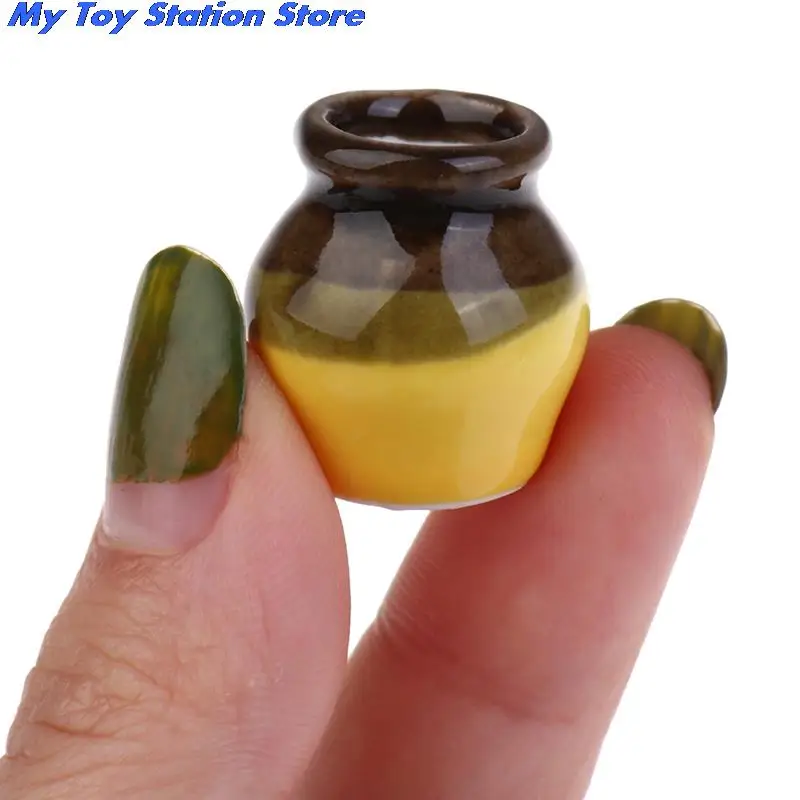 1/2/3/5/7/9pcs/set Dollhouse Mini Ceramic Porcelain Vase Accessories Doll House Miniatures 1:12 Accessories Decorative Miniature