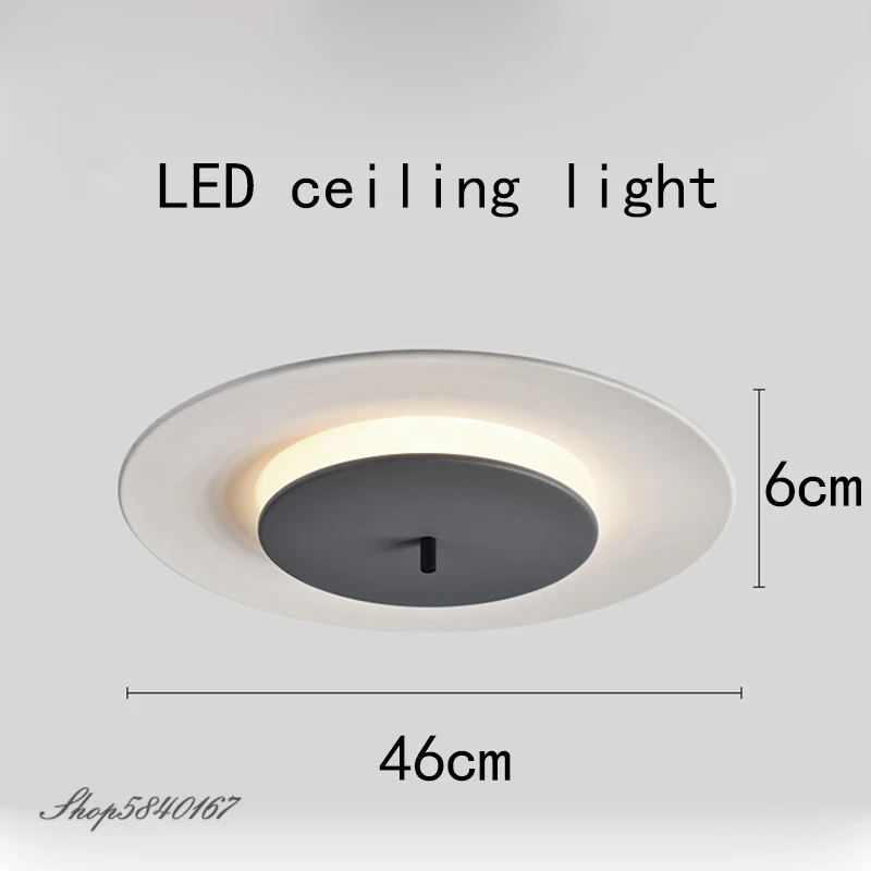 Simple Ceiling Lamps for Living Room Disc LED Ceiling Light Bedroom Hanging Cover House Lighting Fixtures Kitchen Ceiling Lights