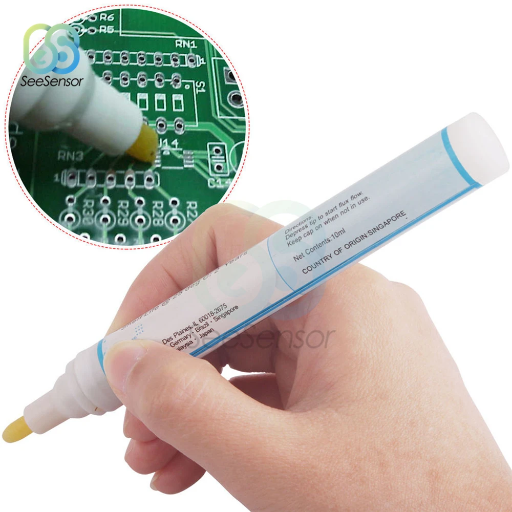 951 10ml Soldering Rosin Flux Pen Low-Solids Non-clean For Solar Cell Panel DIY filler rod in welding