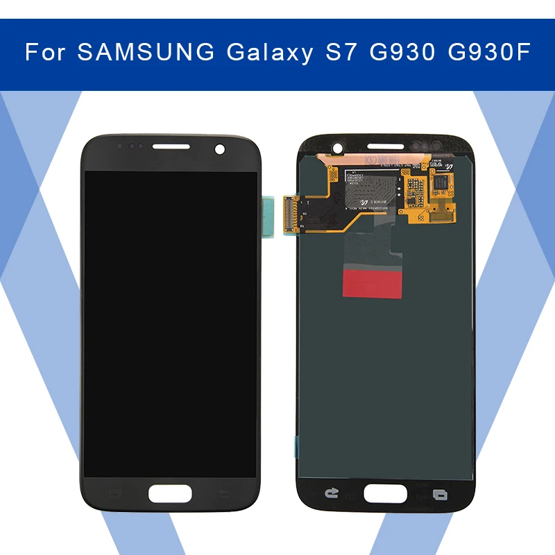 ЖК-дисплей AMOLED с сенсорной панелью и дигитайзером в сборе для SAMSUNG Galaxy S7 G930 G930F |