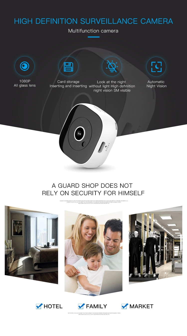 Volemer H9 Mini Camera Hd 1080P Ir Night Version Voice Video Recorder Motion Detection Invisible Cam Dv Dvr Digital Camcorder (4)