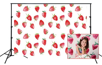 

strwaberry photo studio backdrop background red fruits child photo Backdrop photographical floral background DecorationSM350
