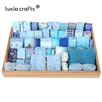 

1Yard Printed Blue Dot Grid Grosgrain Satin Organza Ribbons Trim Tape Lace DIY Sewing Garments Bow Craft Wedding Decor X0107