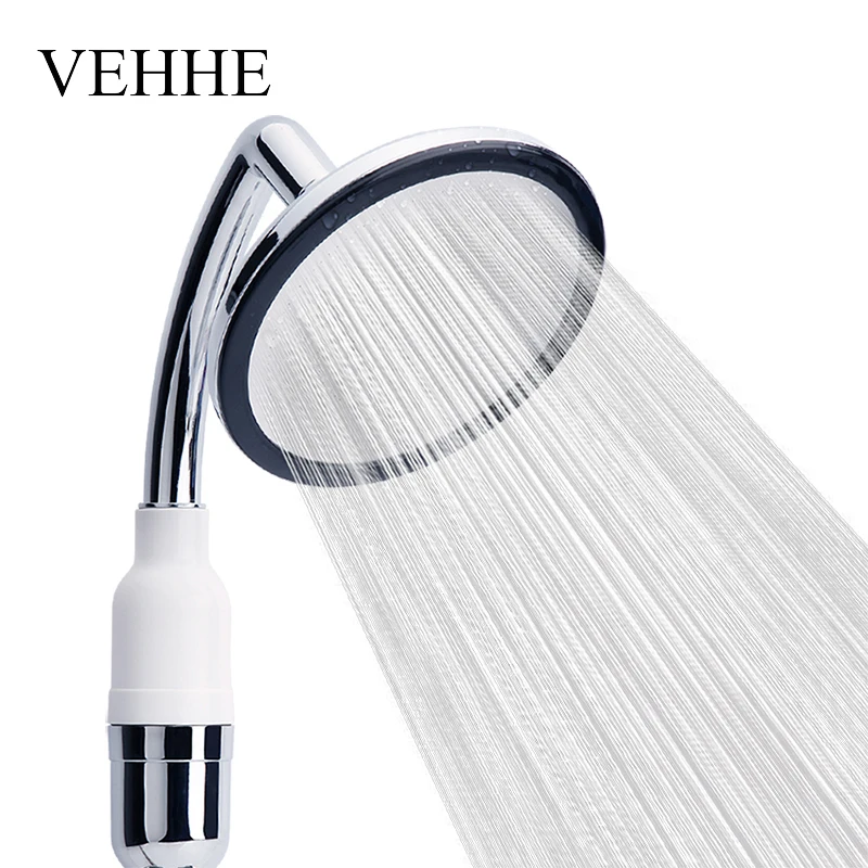 

VEHHE 2 Functions High Pressure Handheld Shower Heads Sprinkler Shower Head Filter Top Spray Nozzle Bathroom Stainless steel