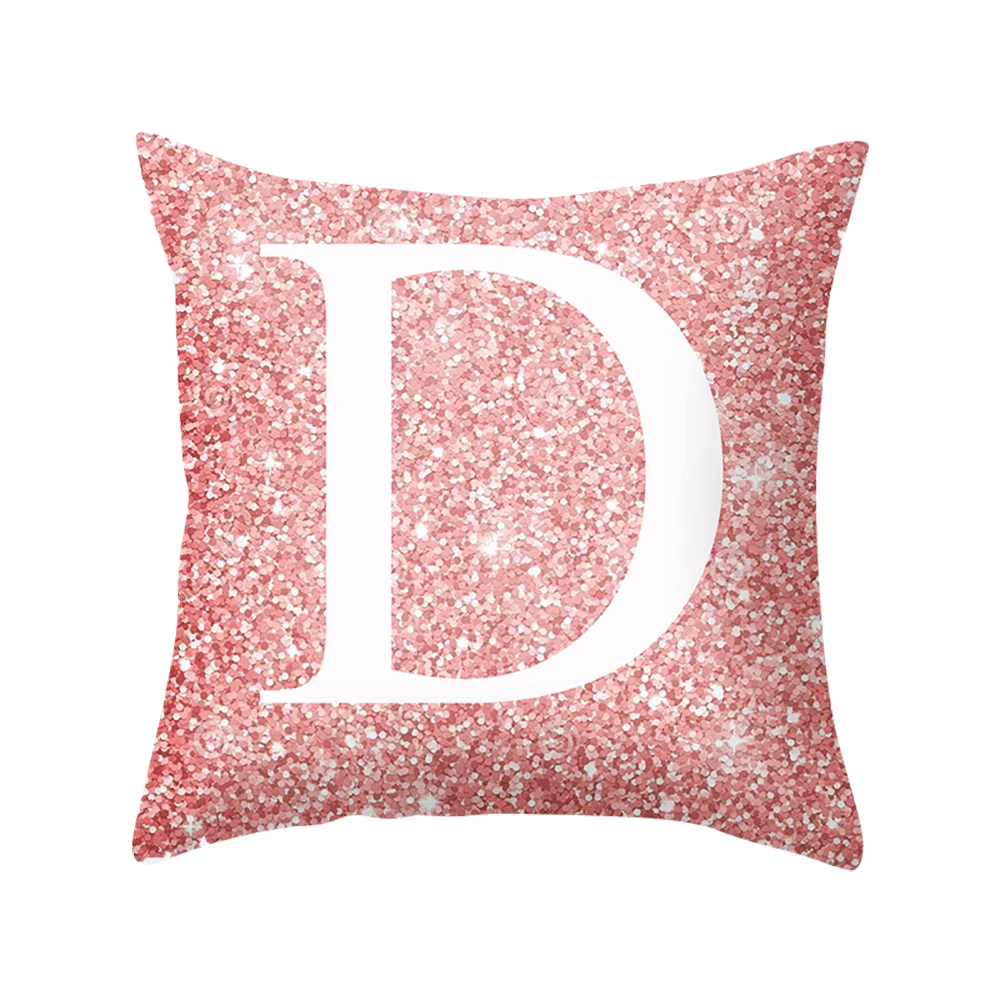 pink 45x45cm Современные Простые Декоративные наволочки, принт, наволочки из полиэстера, наволочки для дома, вечерние, для отеля, текстиль, 45 см* 45 см - Цвет: pink 45x45cm