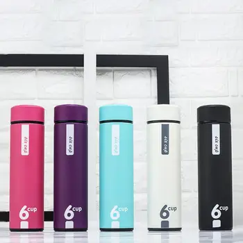 

Creative Pattern Cup Straight Cup Business Couple Universal Cup Stainless Steel Vacuum Mug Travel Cup