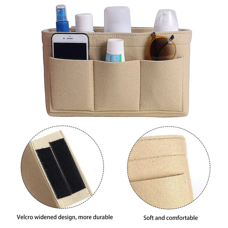 Make up Organizer Insert Bag For Handbag Travel Inner Purse Portable Cosmetic Bag Fit Cosmetic Bags Fit Speedy Neverfull