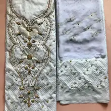 Базен riche getzner с бисером и камнями кружева хлопок tissu Африканский Базен riche ткань морская парча ткань 7 ярдов