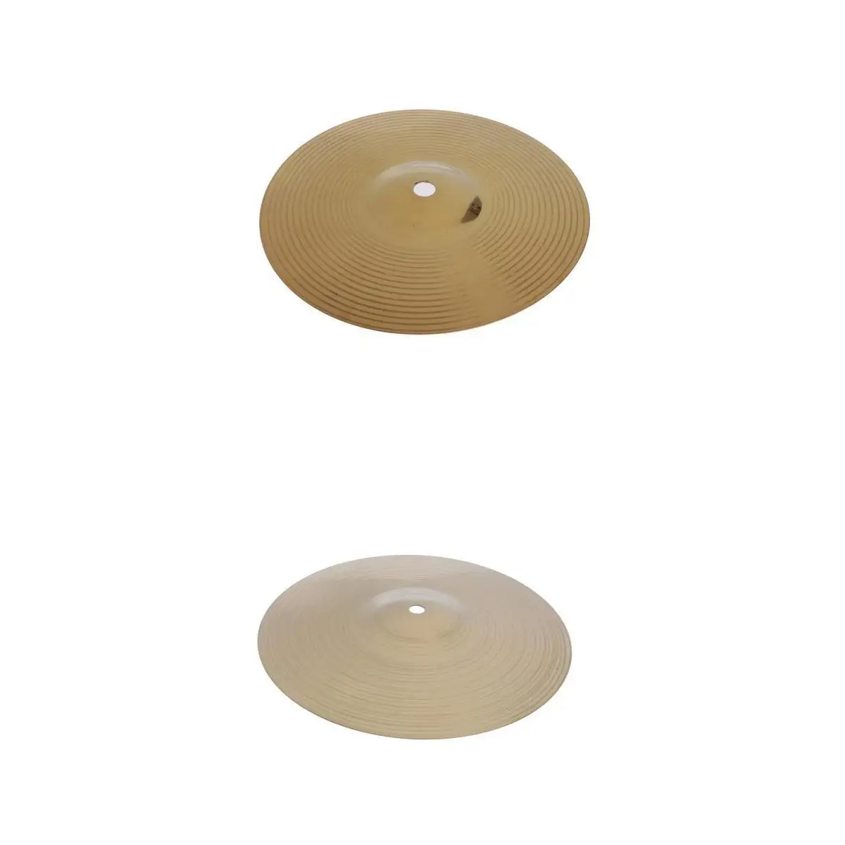 2pcs Brass Splash Crash Cymbal Hi Hat Cymbals for Drum Set 8inch 10inch