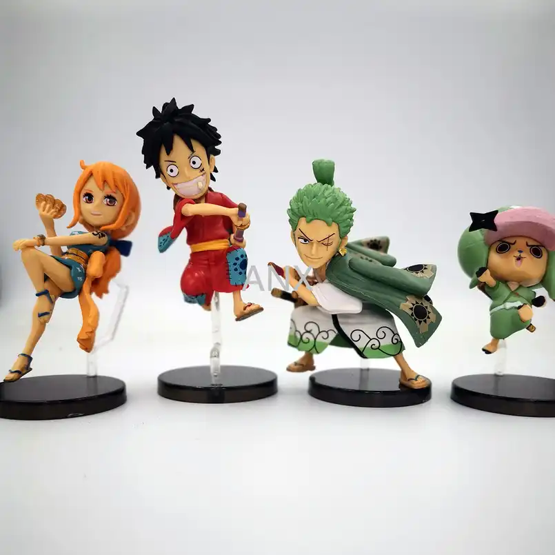 Luffy Chopper Sanji Zoro Usopp 7 Pcs One Piece Pirates Figures Set Cake Topper Animation Art Characters Chsalon Japanese Anime