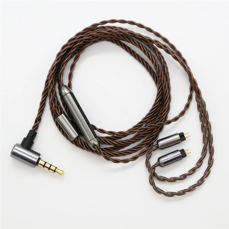 2pin 0 78mm cable headphone wire earphone cable upgrade line with microphone cable 1964 for xiaomi Replace the cable