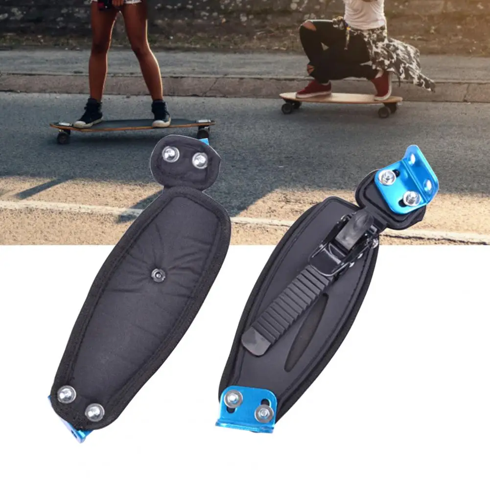 2Pcs Foot Binding Device Fit Well Adjustable ABS Mountain Skateboard Foot Band Strap for Sports Accessories mountain skateboard strap