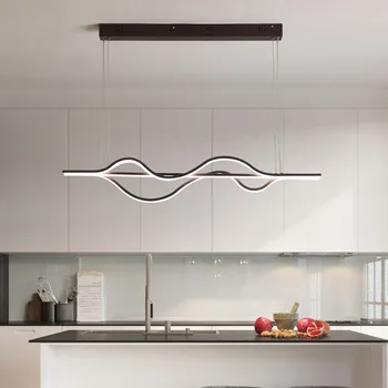 

Modern Dining Room Pendant Light cocina accesorio led indoor lighting Long bar ceiling chandelier 100cmx120cm